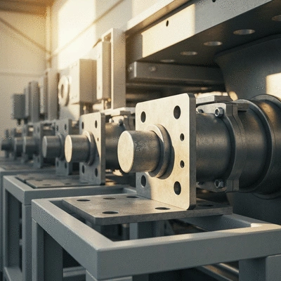 Platines de fixation pour équipements lourds dans un environnement industriel