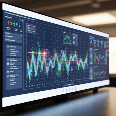 A smart grid monitoring system with data visualizations