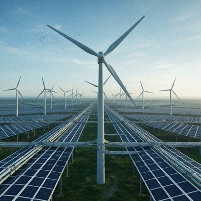 Sustainable energy infrastructure with modern cable management