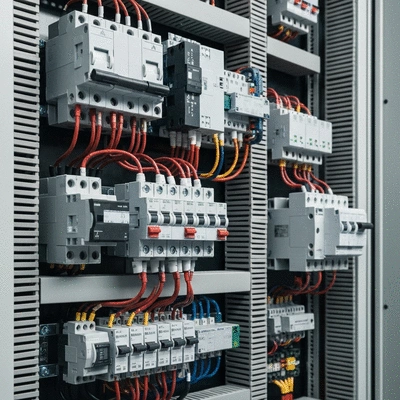 Electrical panel with various protection systems